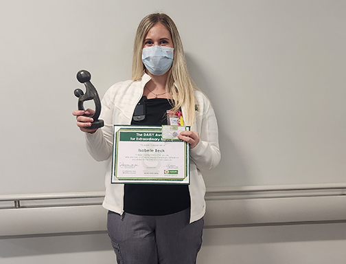 Isabelle Beck, RN, honored with the DAISY Award for Extraordinary Nurses
